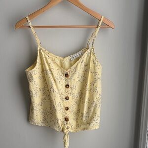 Abercrombie & Fitch Yellow Floral Camisole
